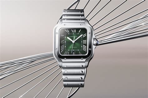 cartier santos 100 verde|cartier santos 100 good investment.